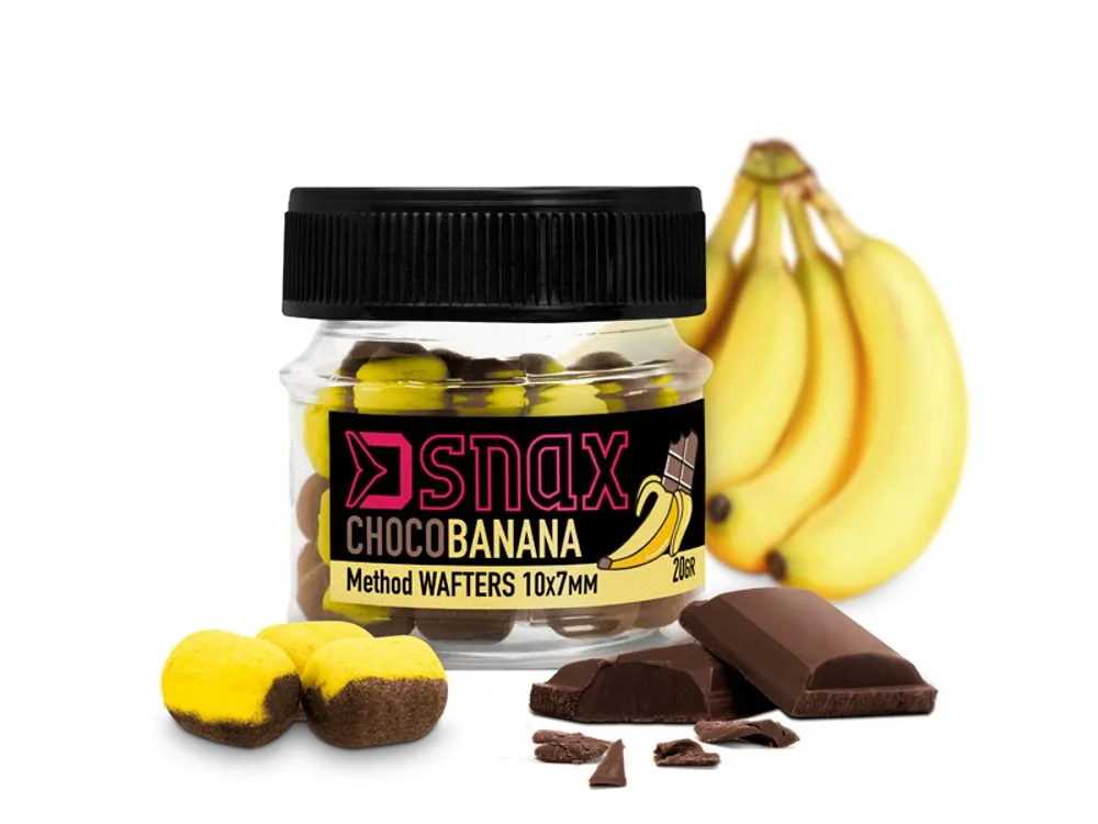 Delphin Nástraha D Snax Waft Čokoláda-Banán 20g - 7x5.5mm