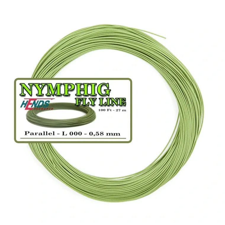 Hends Nymfovací Šňůra Nymphing Line Průměr 0,58mm Olive