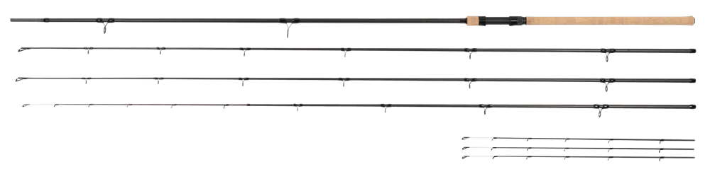 Korum prut 3k trilogy triple tip 3,66 m 1,75 lb/2,2 lb/1,5 lb power quiver