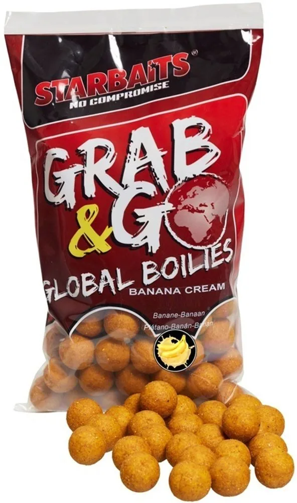 Starbaits Boilie Global Banana Cream - 24mm 800g