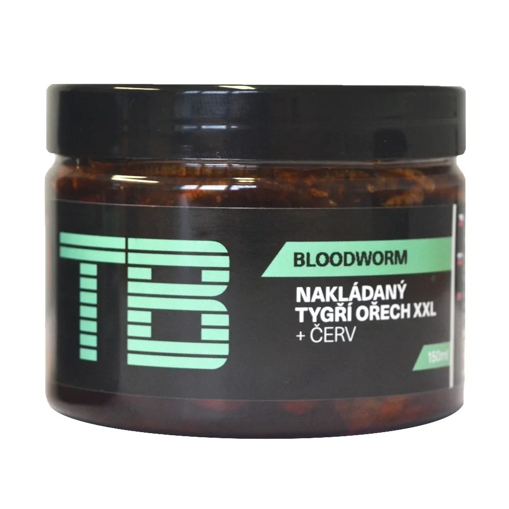 TB Baits Nakládaný Tygří Ořech XXL + Červ 150 ml Příchuť: Bloodworm
