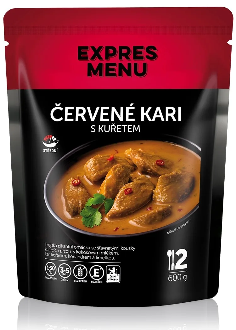 Expres menu červené kari s kuřetem 600 g