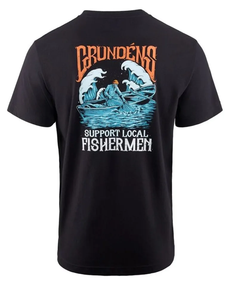 Grundéns Triko Support Fishermen SS T-Shirt Black - M