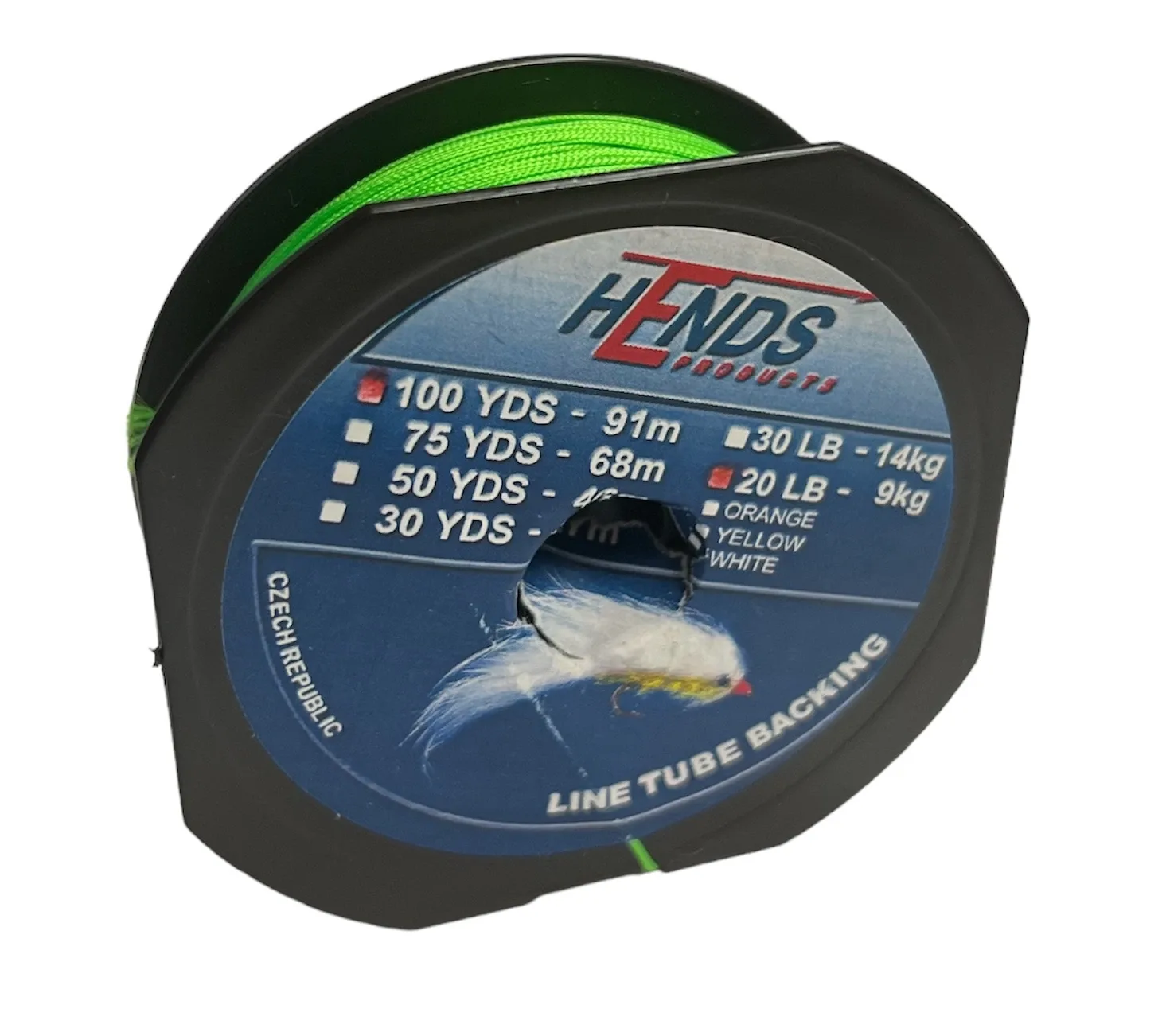 Hends Podkladová Šňůra Tube Backing Line 91m 20lb Barva: Green Fluo