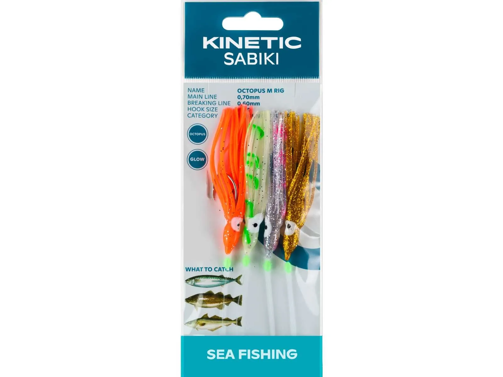 Kinetic Návazec Sabiki Octopus M 4ks Barva: Gold/Pink, Velikost háčku: #3/0