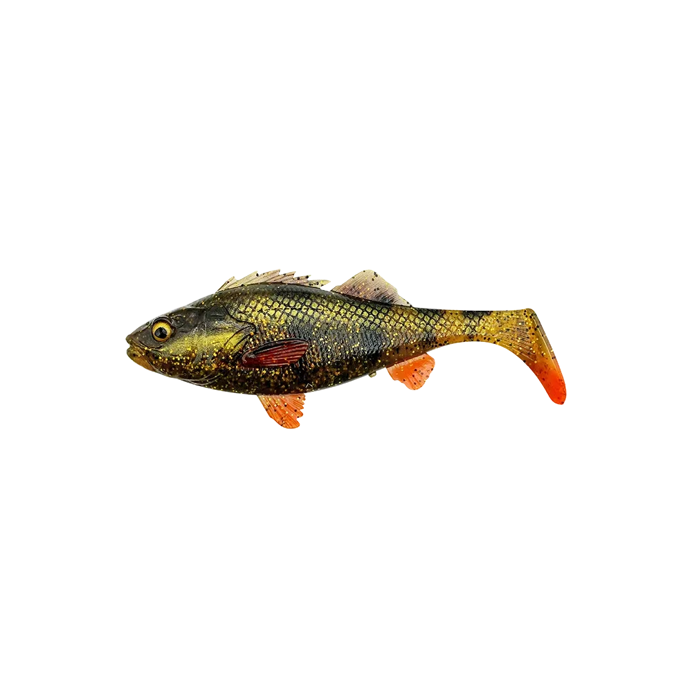Savage Gear Gumová Nástraha 4D Perch Shad 12,5cm 20g Barva: MOTOROIL UV, Délka: 12,5cm