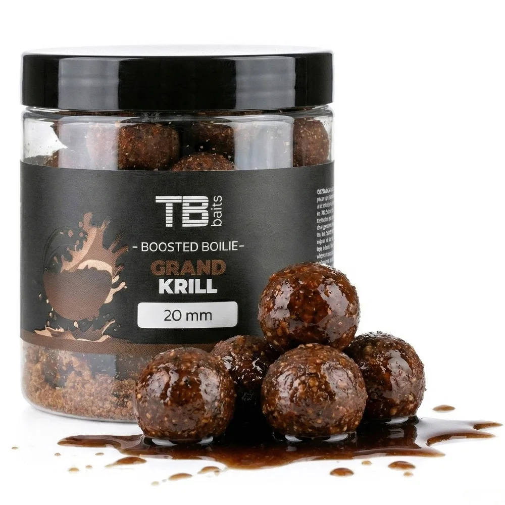 Tb baits boosterované boilie grand krill 120 g - 20 mm