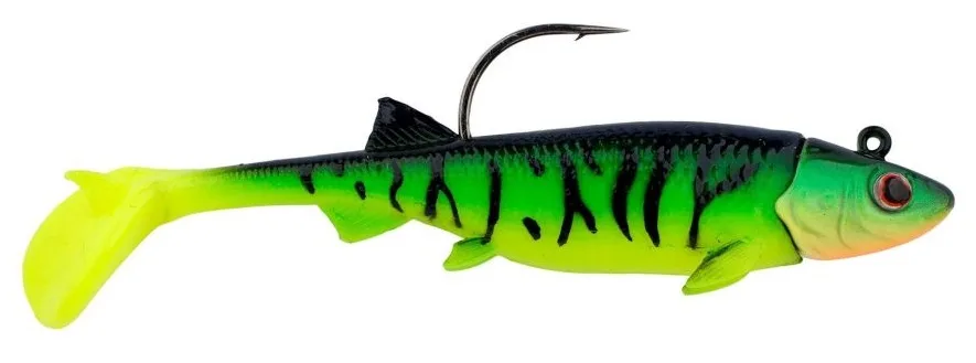 Berkley gumová nástraha powerbait minnotator firetiger 2 ks - 7,5 cm 7 g