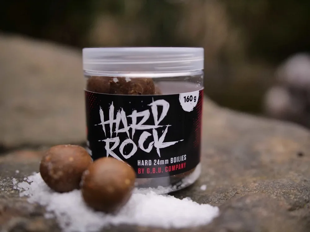 G.b.u. tvrzené boilies v mořské soli hard rock 160 g 24 mm - livero