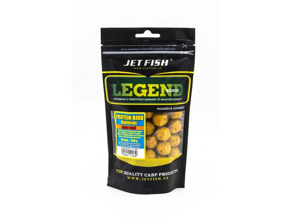 Jet Fish Boilie Extra Tvrdé Legend Range Protein Bird_Multifruit Průměr: 24mm