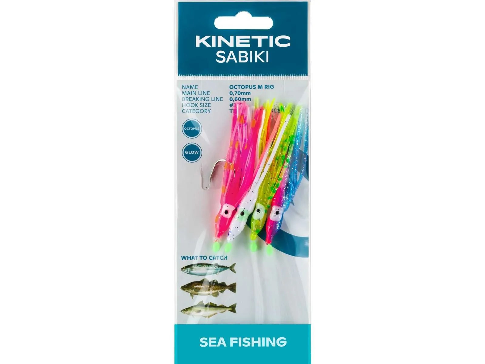 Kinetic Návazec Sabiki Octopus M 4ks Barva: Pink/Blue, Velikost háčku: #3/0