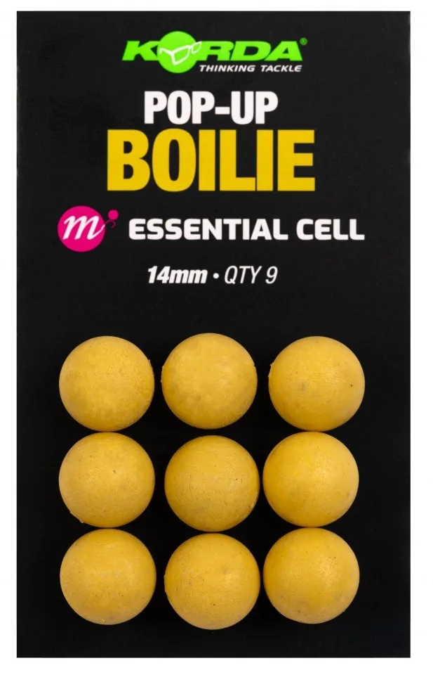 Korda umělé boilie pop up boilie essential cell - 14 mm 9 ks