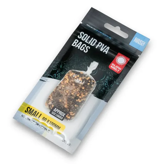 Nash pva sáčky solid pva bags slow melt - small