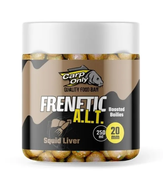 Carp only dipované boilies frenetic a.l.t. oliheň játra 250 ml - 24 mm