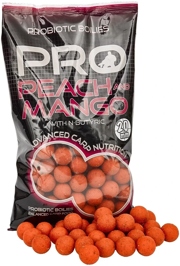 Starbaits Boilies Pro Peach & Mango Hmotnost: 800g, Průměr: 20mm