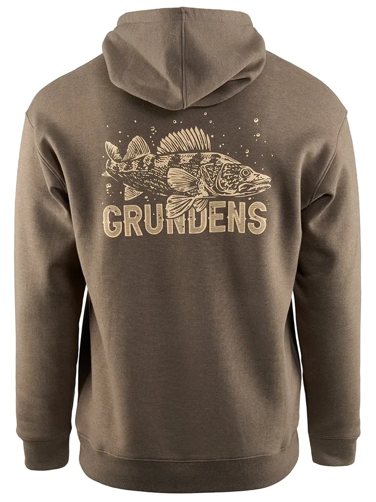 Grundéns mikina king of the lakes hoodie otter heater - m