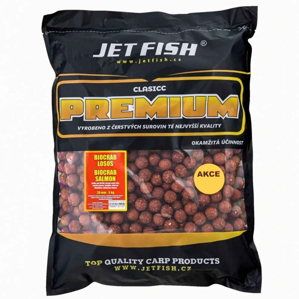 Jet Fish Boilie Premium Classic BioCrab/Losos Hmotnost: 5kg, Průměr: 20mm