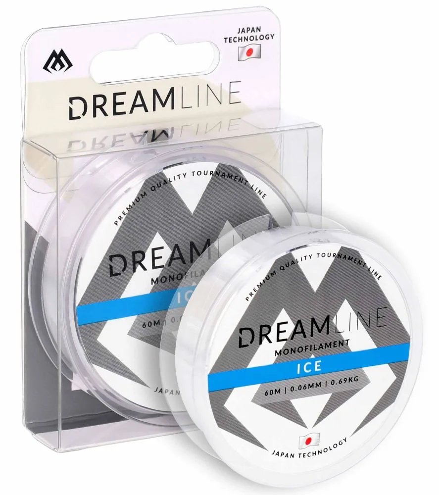 Mikado vlasec dreamline ice průhledný 60 m - 0,09 mm 1,63 kg