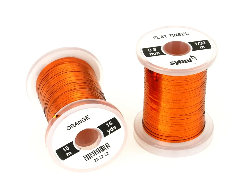 Sybai Plochá Lametka Flat Tinsel Orange 0,8 mm