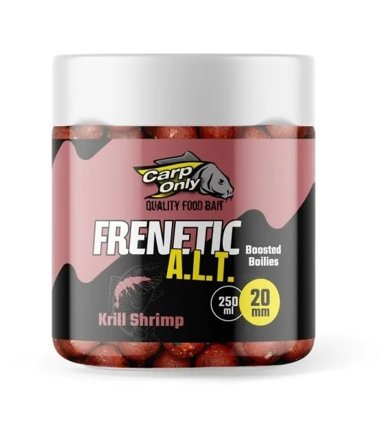 Carp only dipované boilies frenetic a.l.t. krill kreveta 250 ml - 24 mm
