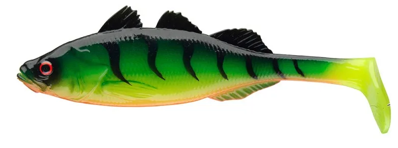 Daiwa gumová nástraha prorex live perch firetiger uv - 7,5 cm 4 g