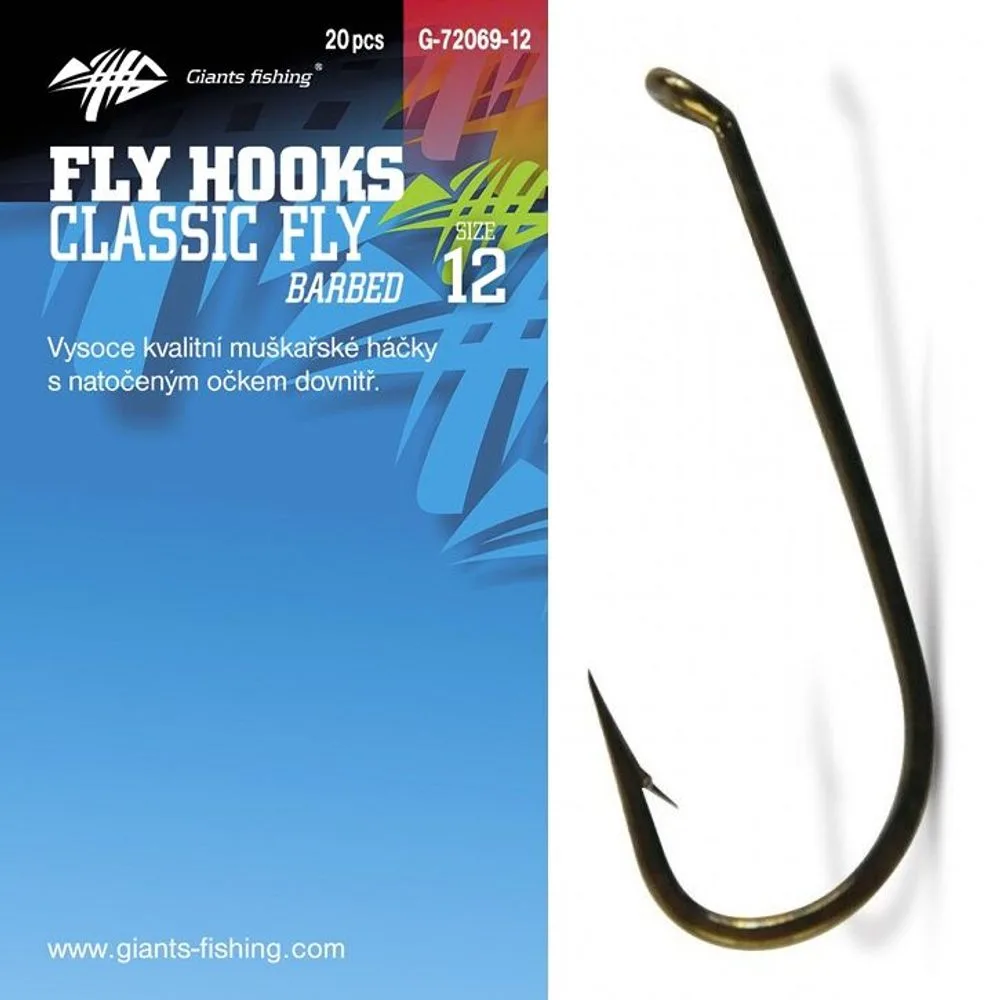 Giants fishing Háček muškařský Classic Fly 20ks - vel.10