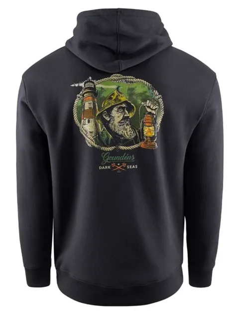 Grundéns Rybářská Mikina Dark Seas X Grundens Watchman Hoodie Black - XXL