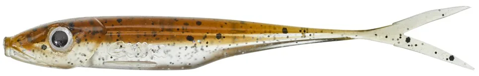 Gunki gumová nástraha kiddy flaky brown - 5 cm