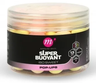 Mainline plovoucí boilie super buoyant pop up pink yellow white 13 mm - iso sweet