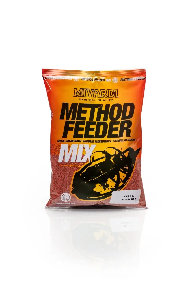 Mivardi Method Feeder Mix 1kg Příchuť: Krill & Robin Red