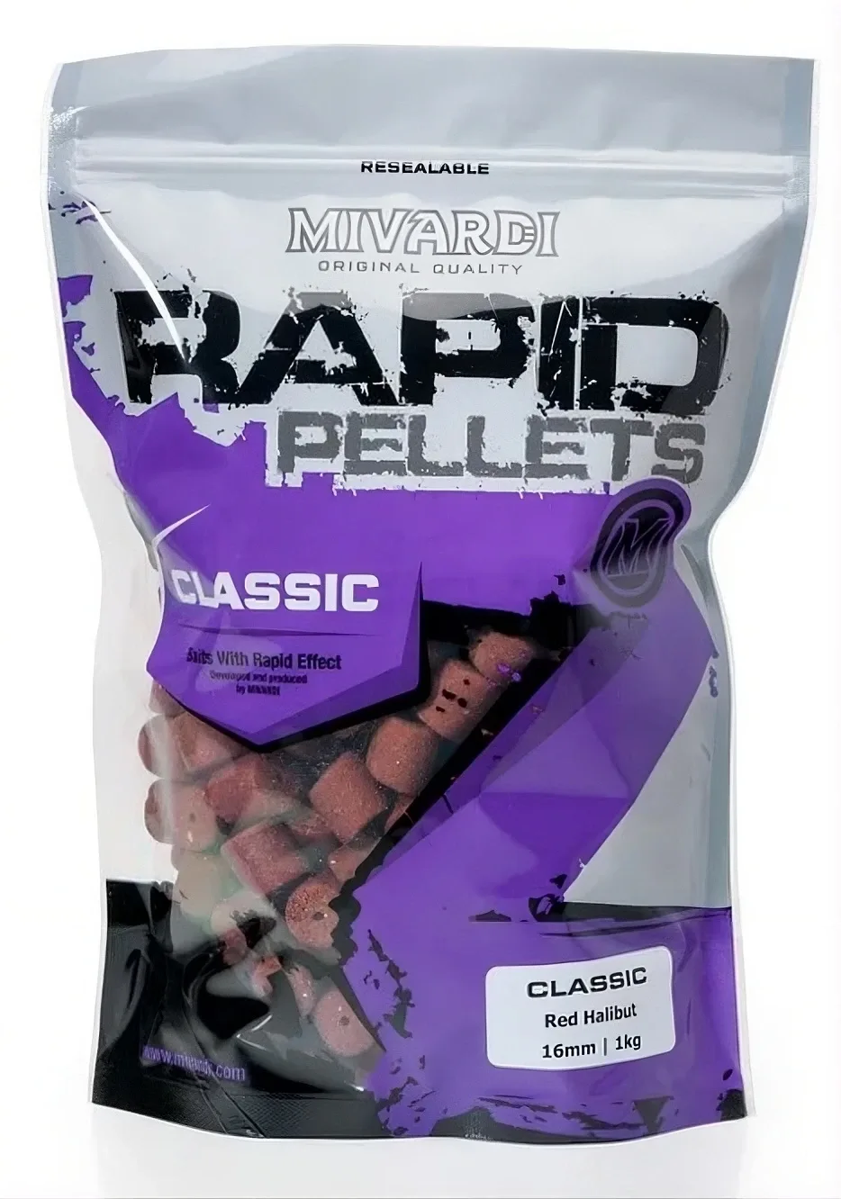 Mivardi Pelety Rapid Classic Red Halibut Hmotnost: 2,5kg, Průměr: 4mm