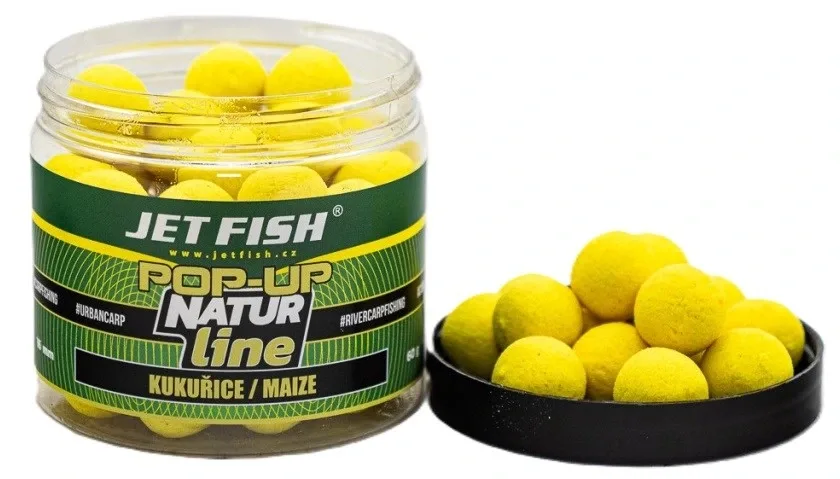 Jet Fish Plovoucí Boilie Natur Line Pop Up Kukuřice Průměr: 12mm