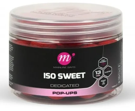 Mainline plovoucí boilie mini pop-ups iso sweet 150 ml 13 mm