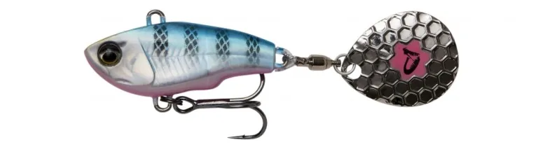 Savage Gear Tail Spinner Fat Tail Spin Sinking Blue Silver Pink - 5,5cm 9g