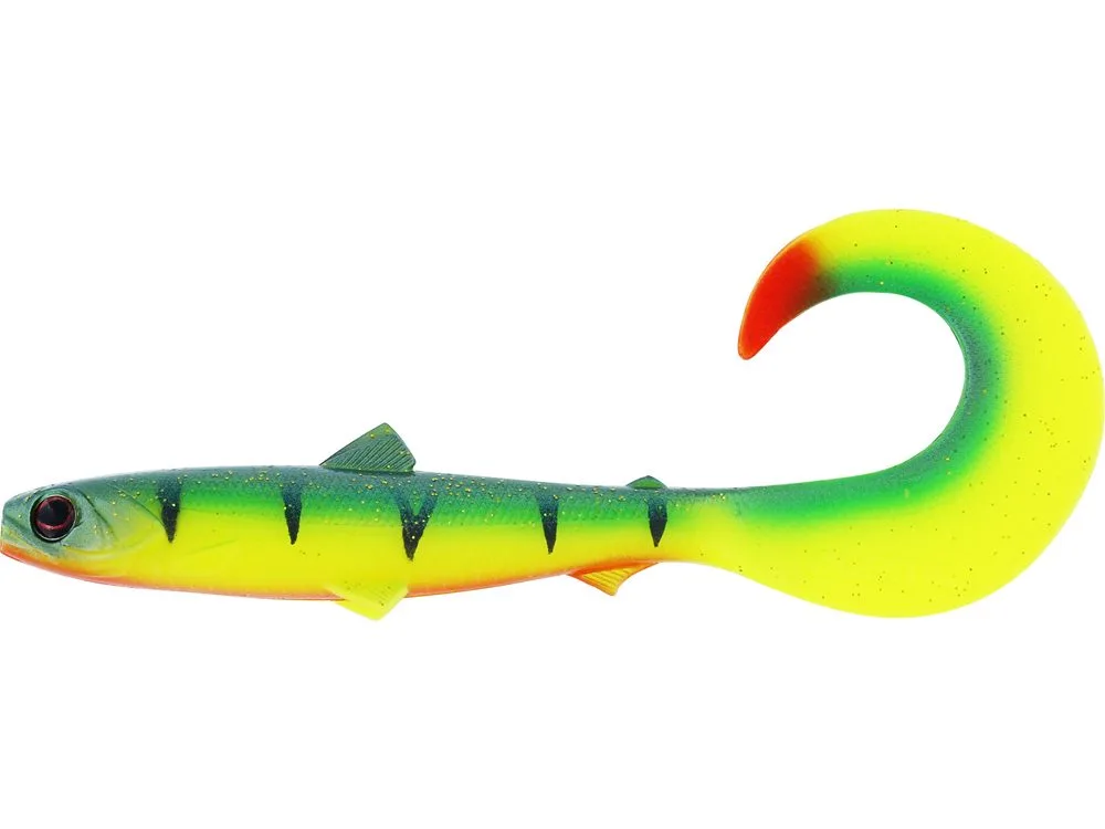 Westin Gumová nástraha Bullteez Curltail Tiger Perch - 8cm 3g