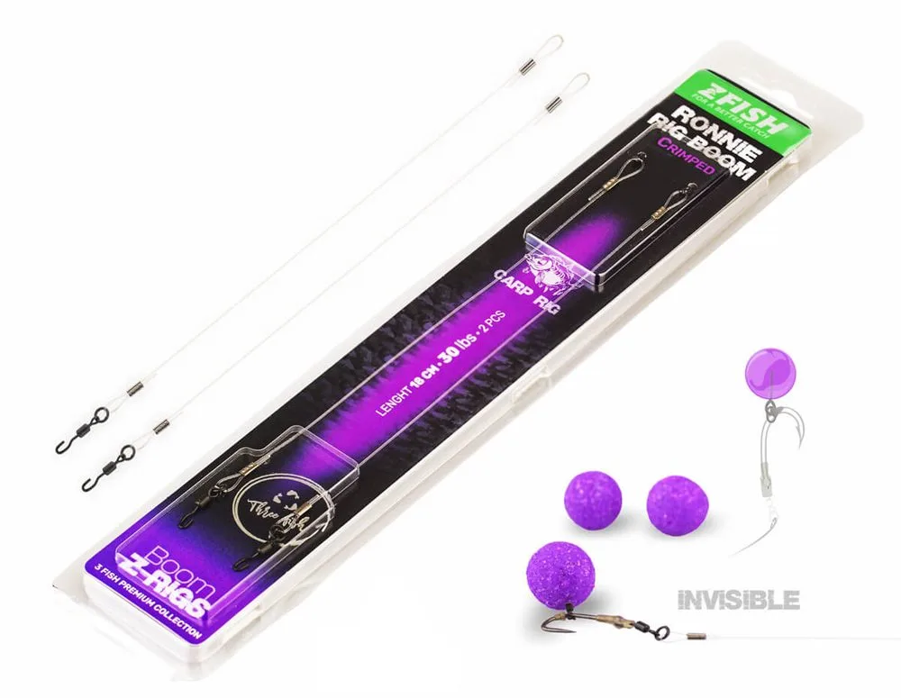 Zfish Krimpovaný Návazec Ronnie Rig Boom 18cm 30lbs