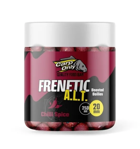 Carp only dipované boilies frenetic a.l.t. chilli spice 250 ml - 24 mm