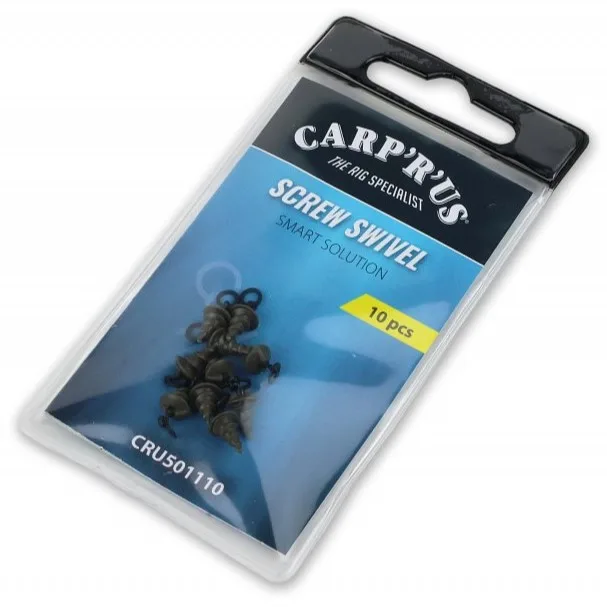 Carp´r´us obratlík s vrutem screw swivel 10 ks – Carp ´R´ Us