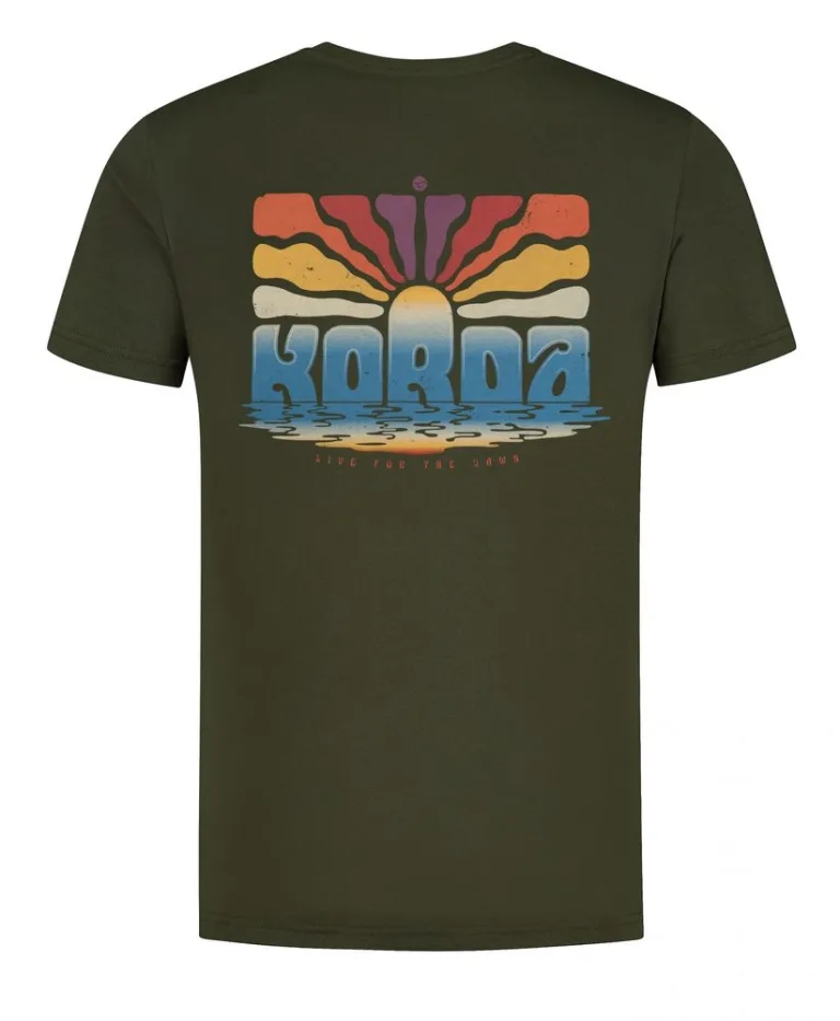 Korda Tričko Dawn Vibes Tee Dark Olive - M