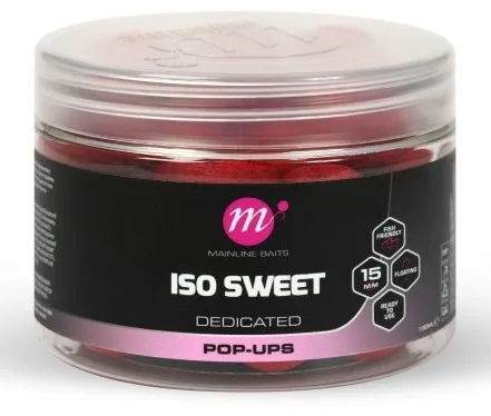 Mainline plovoucí boilie pop-ups iso sweet 150 ml 15 mm