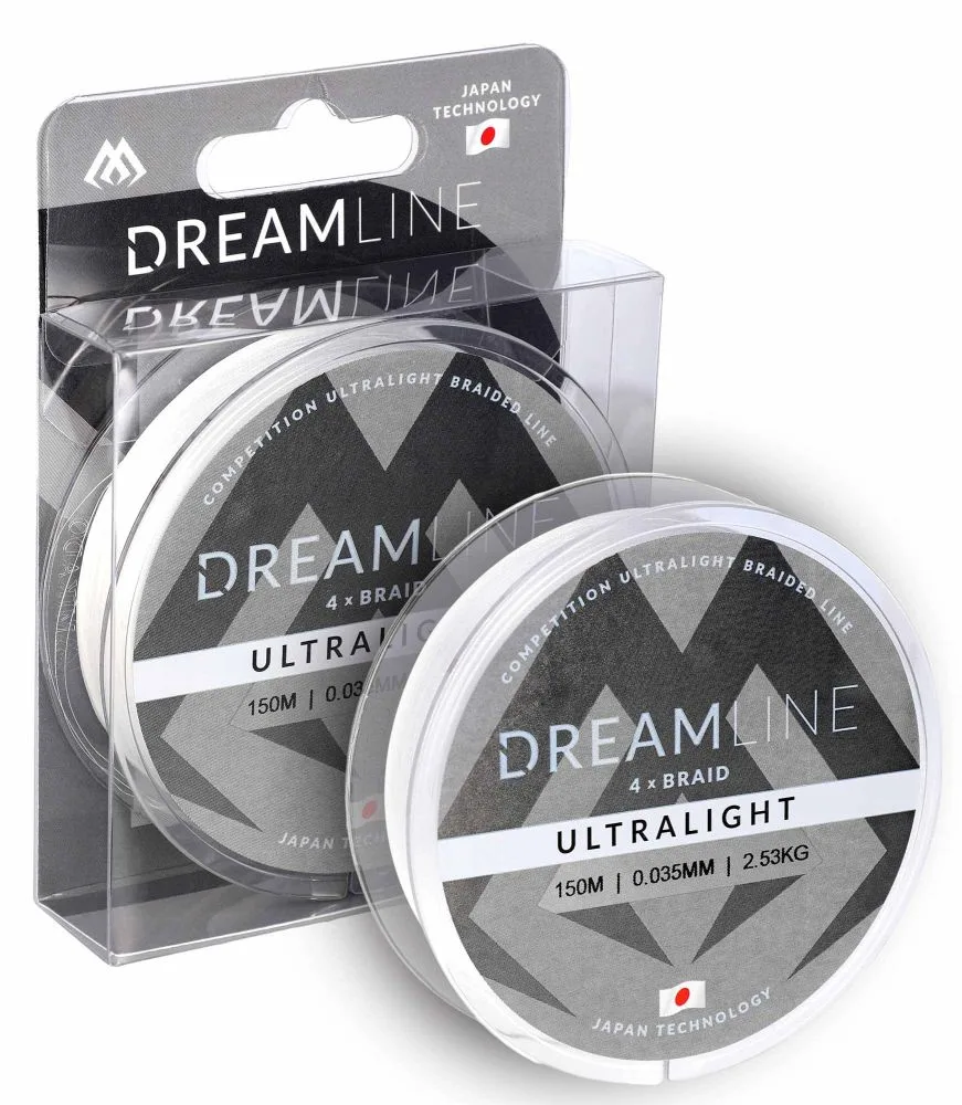 Mikado splétaná šňůra dreamline ultralight bílá 150 m - 0,035 mm 2,53 kg