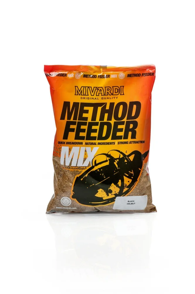 Mivardi Method Feeder Mix 1kg Příchuť: Black Halibut
