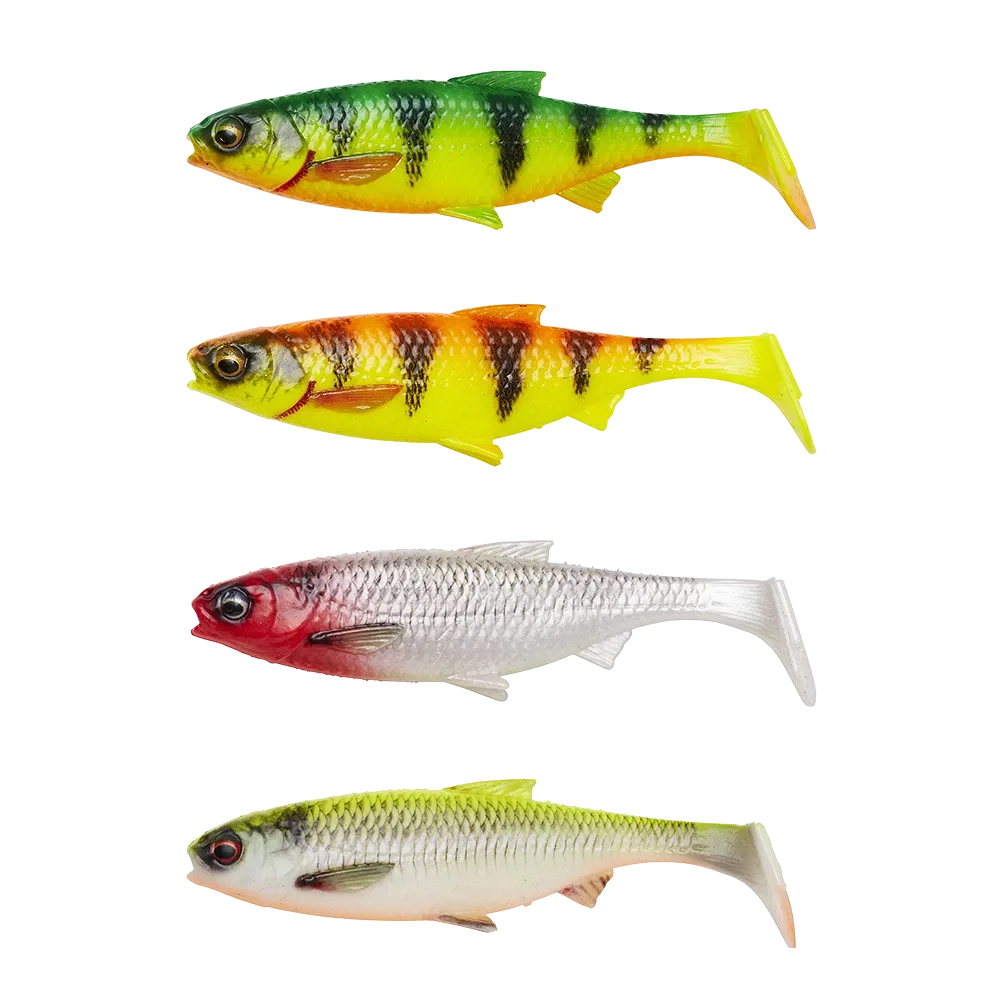 Savage Gear Gumová Nástraha 3D River Roach Dark Water Mix 4 ks Délka: 14cm