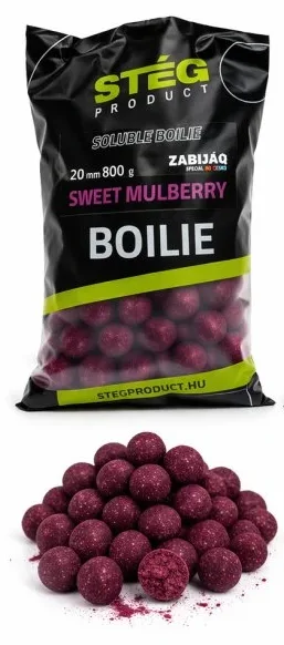 Stég rozpustné boilie zabijaq soluble boilie 800 g 20 mm - sweet mulberry
