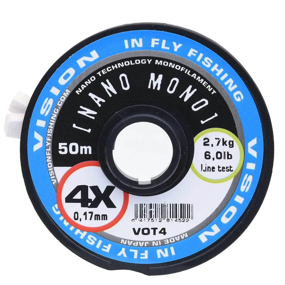 Vision Vlasec Monifil Nano Mono X 50m Varianta: 2X, Nosnost: 4,8kg / 10,6lb, Průměr: 0,23mm