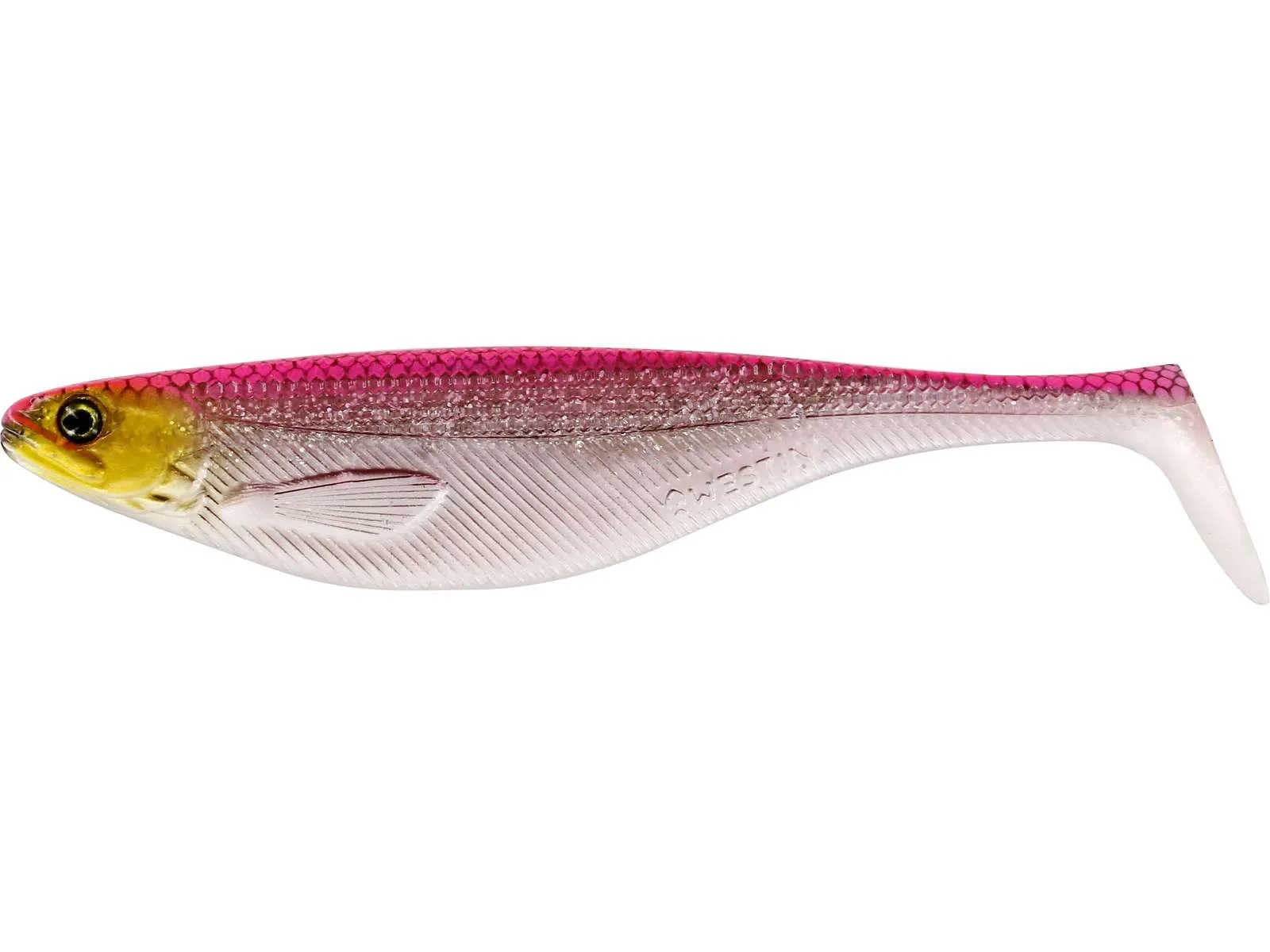 Westin Gumová Nástraha ShadTeez Pink Headlight Délka: 9cm, Hmotnost: 7g