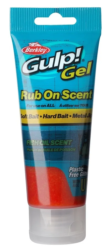 Berkley powerbait gulp! gel 80 ml - fishoil orange silver flake