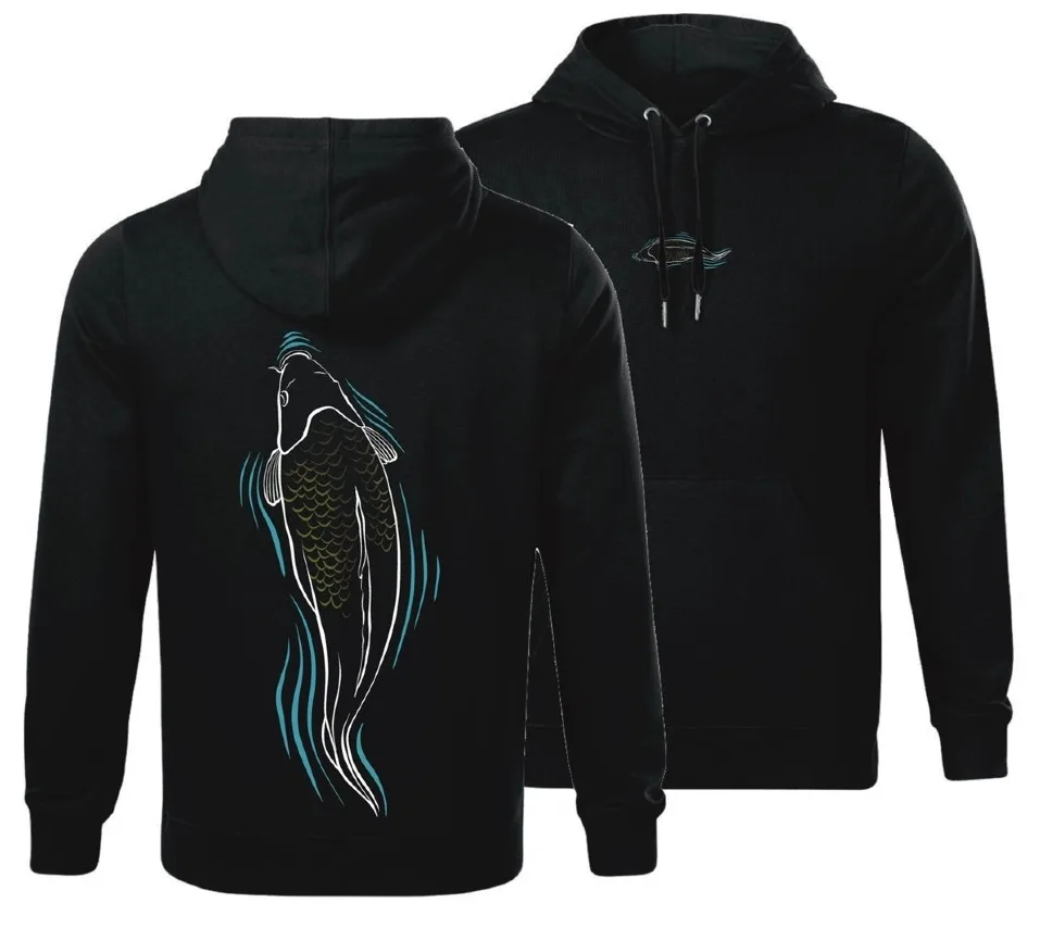 Giants fishing mikina kapr u hladiny černá - xxl
