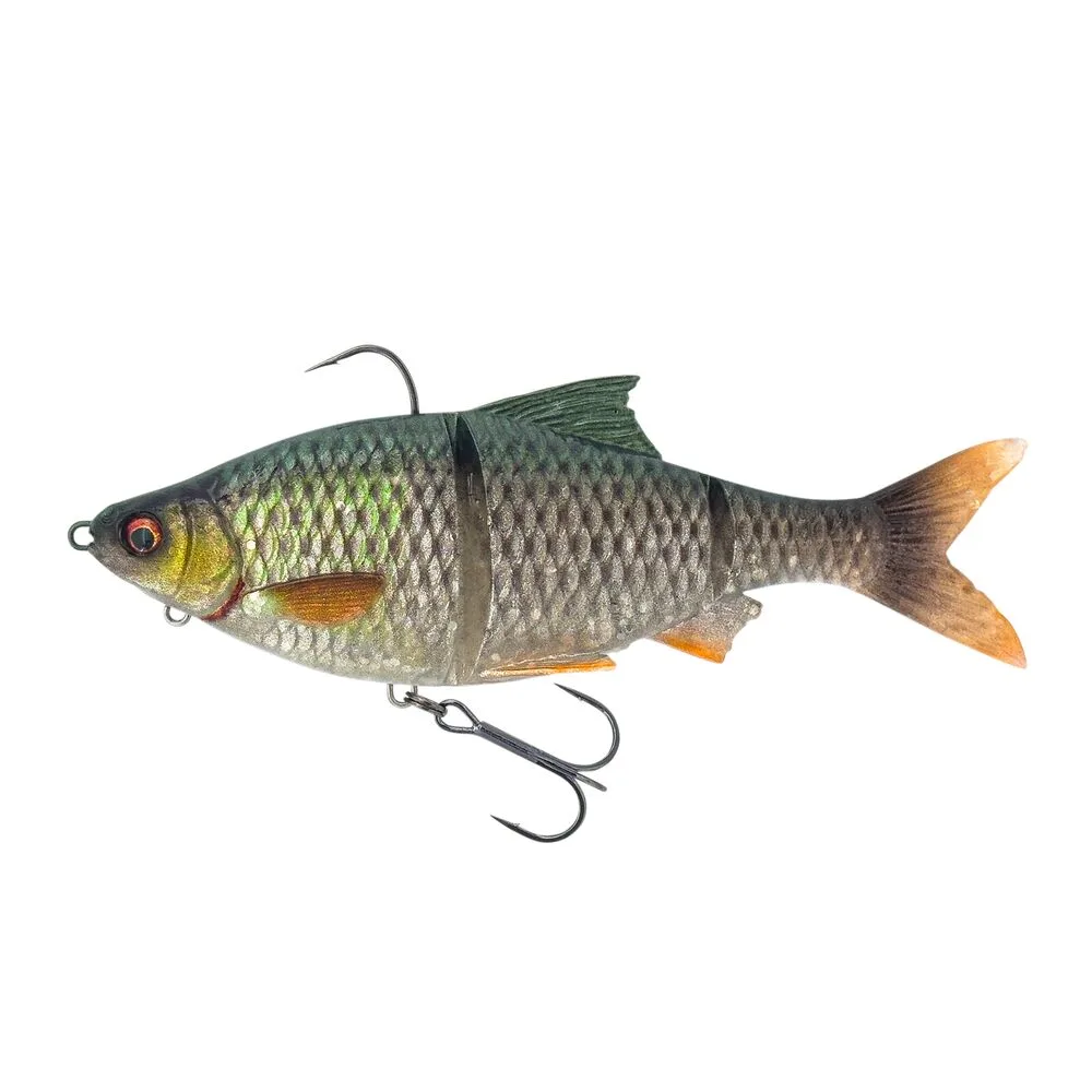 Savage gear gumová nástraha 3d roach rtf swim slow sink green silver 14 cm 40 g
