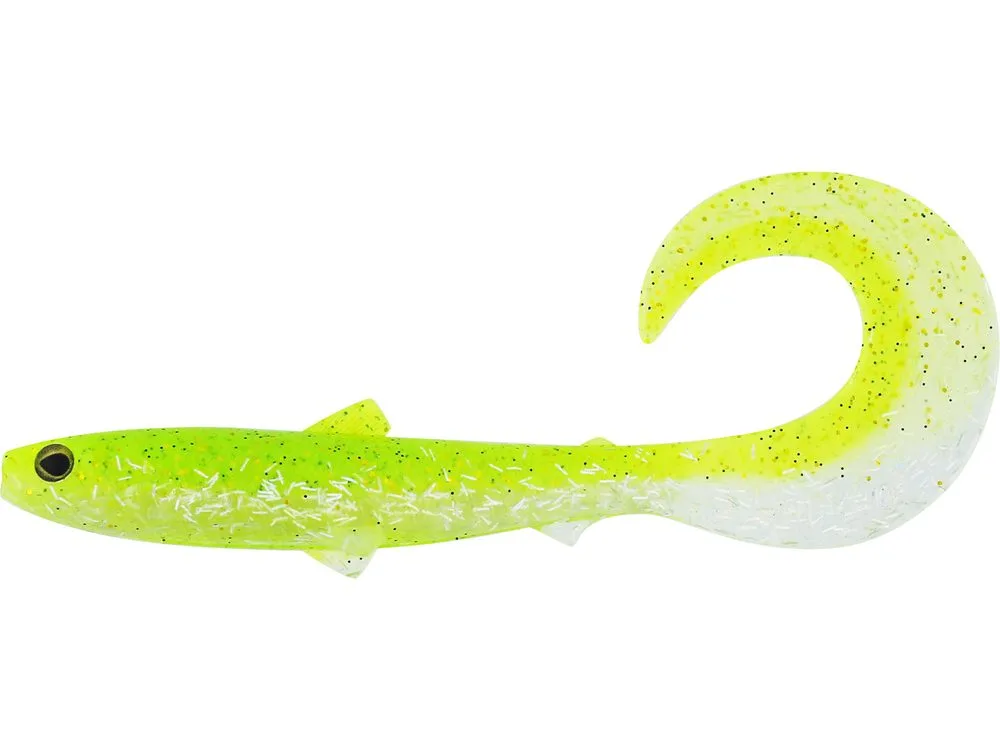 Westin Gumová nástraha Bullteez Curltail Holy Chartreuse - 8cm 3g
